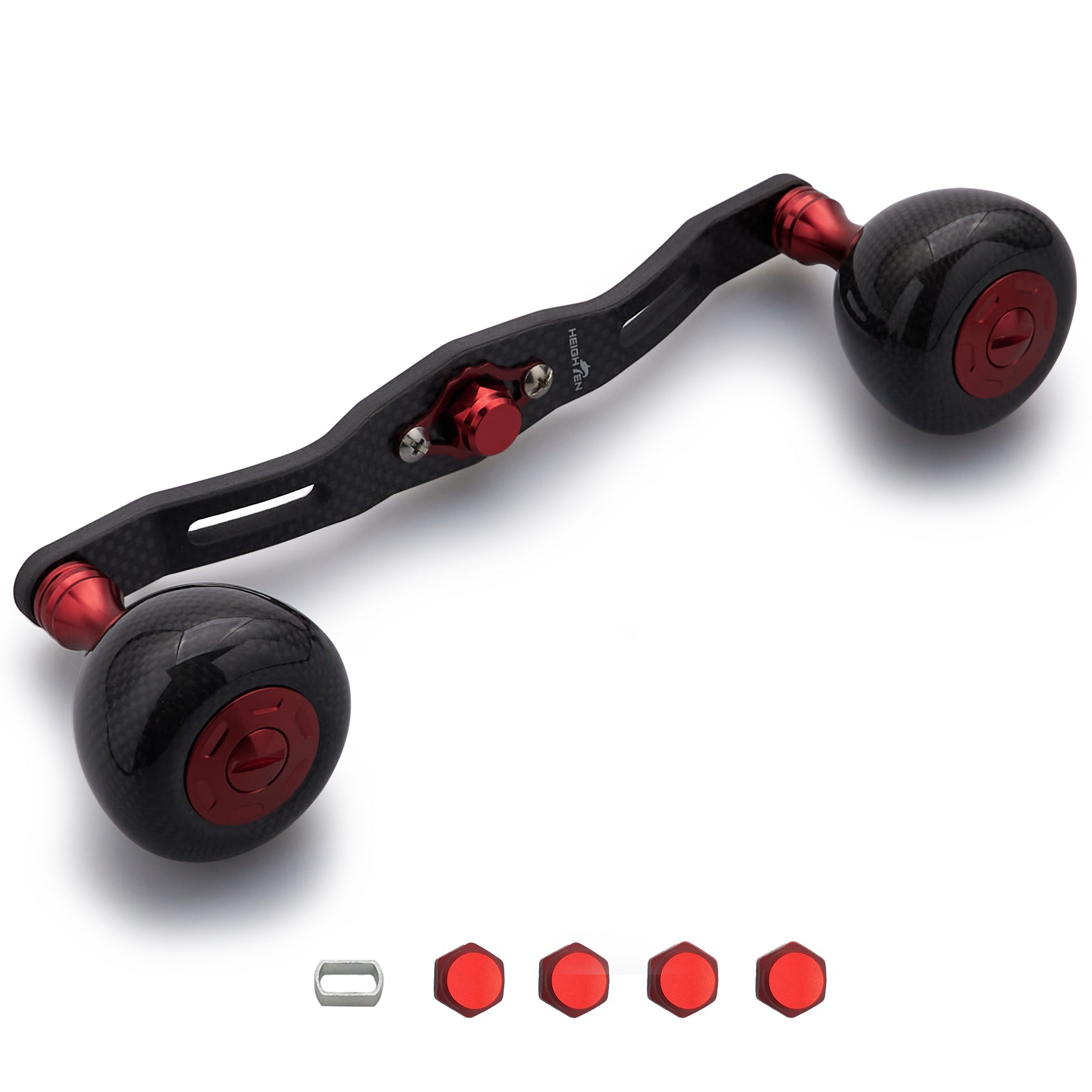 HEIGHTEN 130mm カーボンリール ハンドル 36mm カーボンノブ搭載