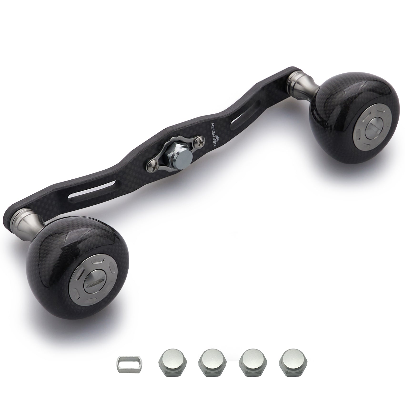 HEIGHTEN 130mm カーボンリール ハンドル 36mm カーボンノブ搭載