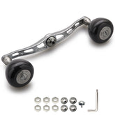 HEIGHTEN 130mm リール ハンドル 36mm カーボンノブ搭載 シマノ(SHIMANO) ダイワ(DAIWA) アブ(Abu) 通用 ベイトリール 用 Carbon Arch Series