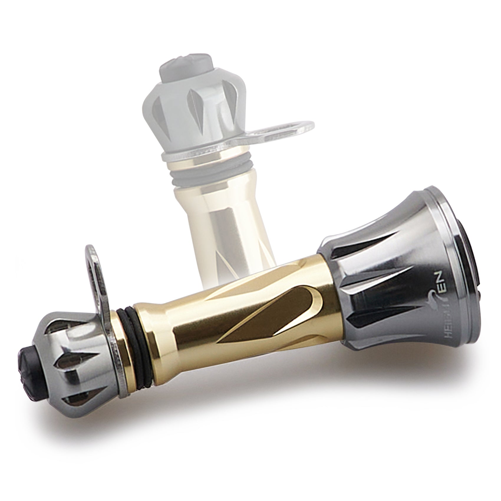 HEIGHTEN 50mm リール スタンド 折り畳み式 シマノ(SHIMANO) ダイワ(DAIWA) スピニングリール 通用 夜光 フックキーパー ラインストッパー