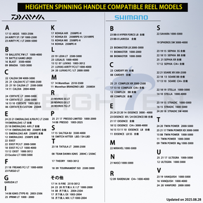 HEIGHTEN 65-70mm可変 リール ハンドル 36mm カーボン製 ノブ搭載 シマノ(Shimano) ダイワ(Daiwa) 通用 スピニングリール 用 Carbon Drum Series