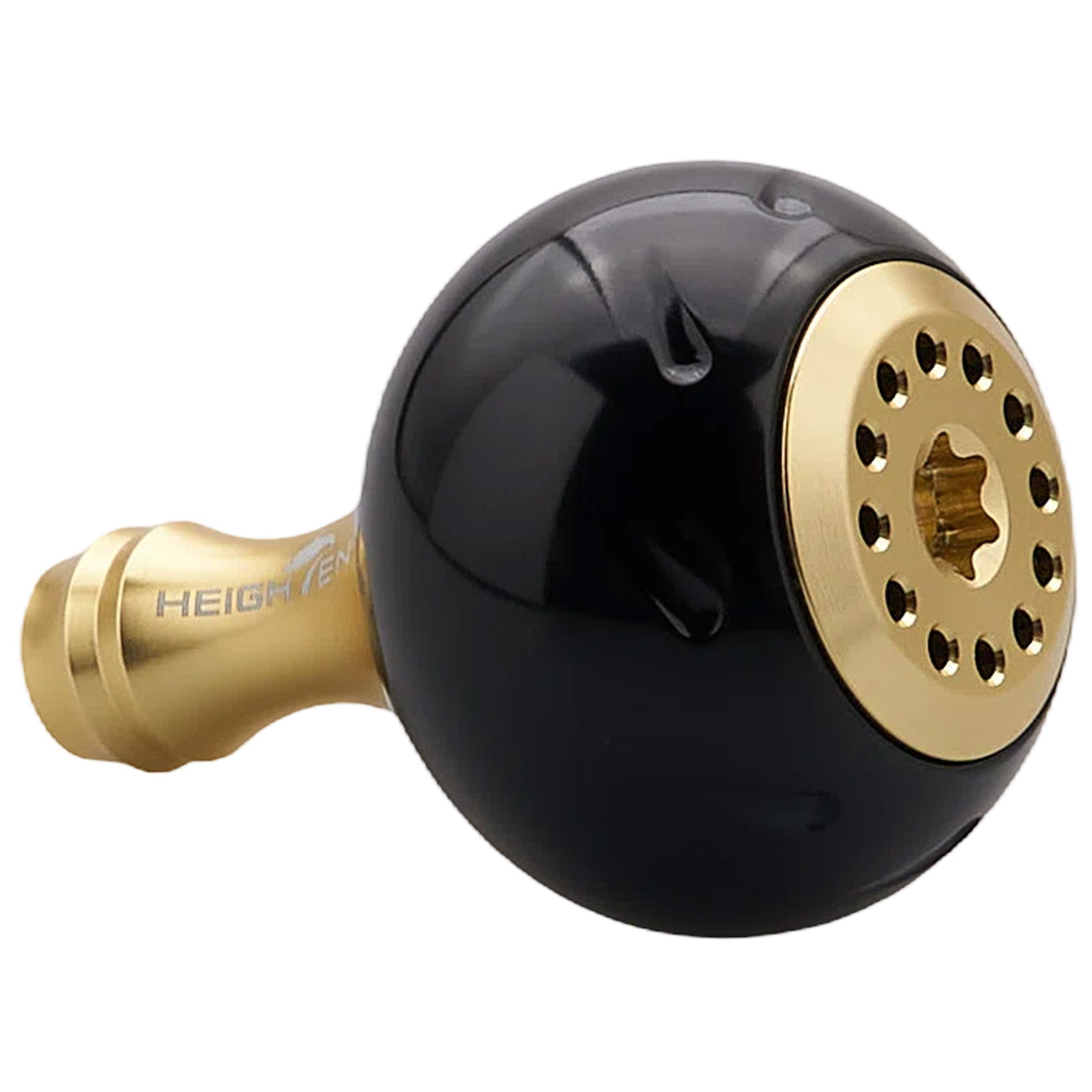 HEIGHTEN 30mm/38mm リール ハンドル ノブ シマノ ダイワ 通用 (Shimano Type A) (Daiwa Type S)用 Black Series