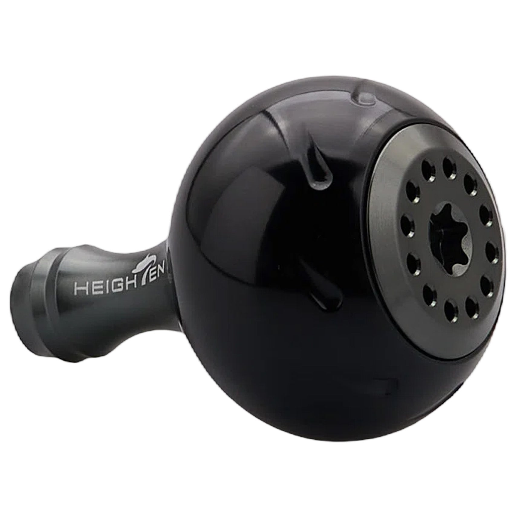 HEIGHTEN 30mm/38mm リール ハンドル ノブ シマノ ダイワ 通用 (Shimano Type A) (Daiwa Type S)用 Black Series
