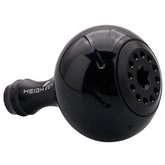 HEIGHTEN 30mm/38mm リール ハンドル ノブ シマノ ダイワ 通用 (Shimano Type A) (Daiwa Type S)用 Black Series
