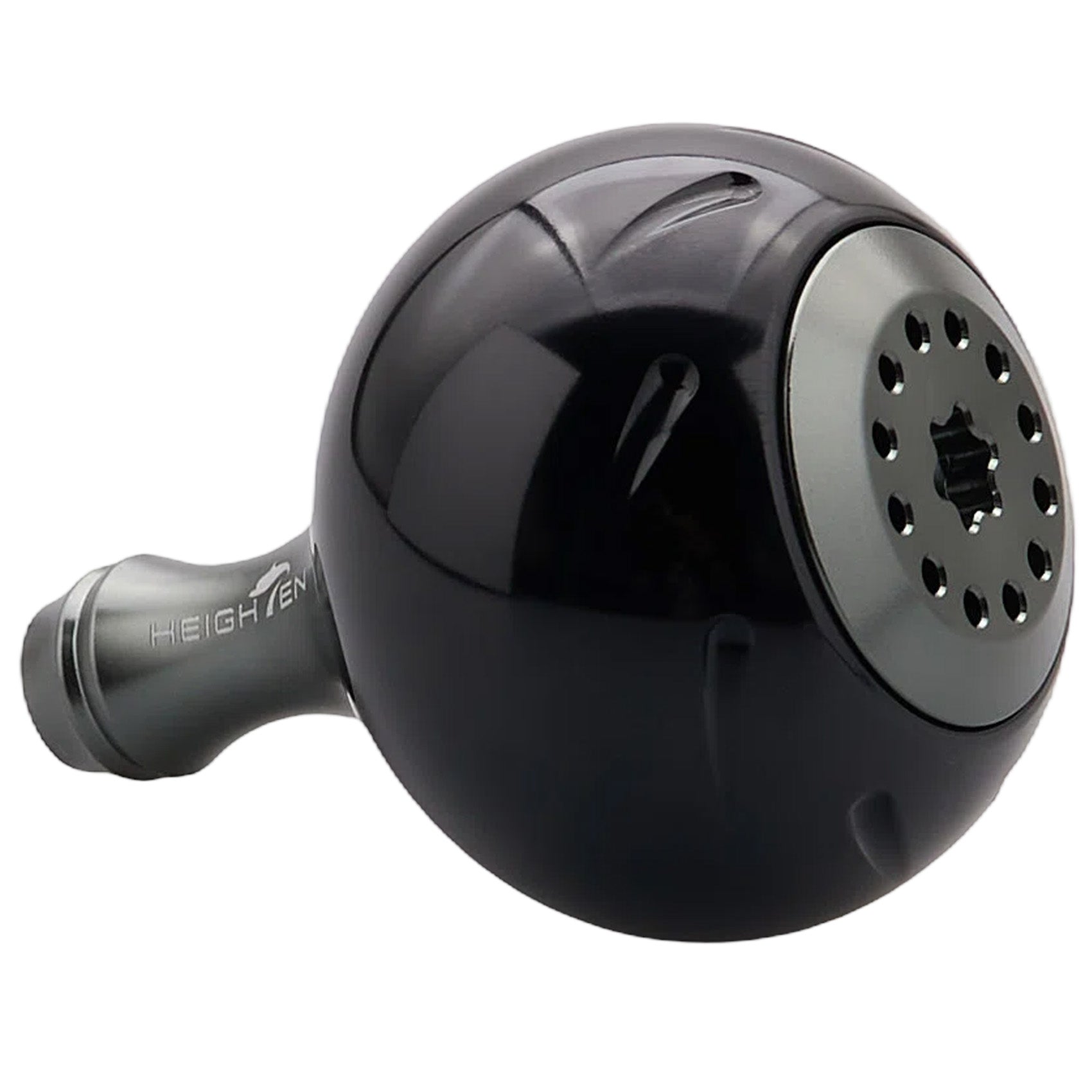 HEIGHTEN 30mm/38mm リール ハンドル ノブ シマノ ダイワ 通用 (Shimano Type A) (Daiwa Type S)用 Black Series