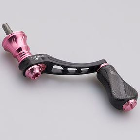 HEIGHTEN 45-50mm可変 リール ハンドル 20mm カーボンノブ搭載 シマノ ダイワ 通用 スピニングリール 用 Arch Series