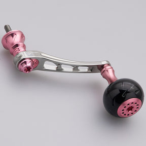 HEIGHTEN 55-60mm可変 リール ハンドル 30mm ハンドルノブ 搭載 ダイワ(DAIWA) シマノ(SHIMANO) 通用 スピニングリール 用 Black Series