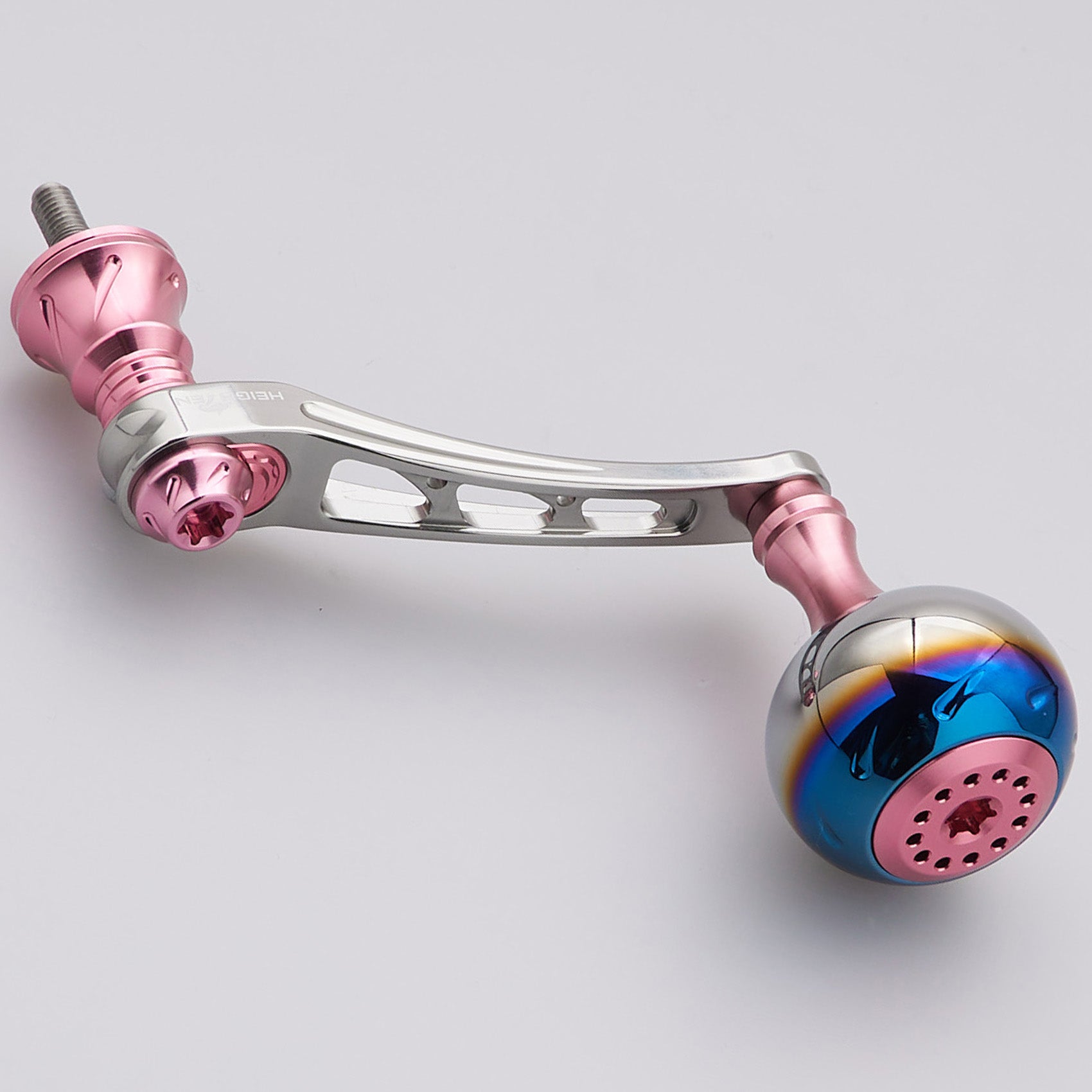 HEIGHTEN 55-60mm可変 リール ハンドル 30mm ハンドルノブ 搭載 ダイワ(DAIWA) シマノ(SHIMANO) 通用 スピニングリール 用 Aurora Series
