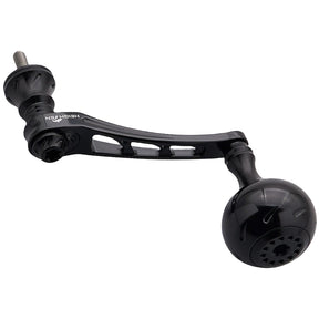 HEIGHTEN 55-60mm可変 リール ハンドル 30mm ハンドルノブ 搭載 ダイワ(DAIWA) シマノ(SHIMANO) 通用 スピニングリール 用 Black Series