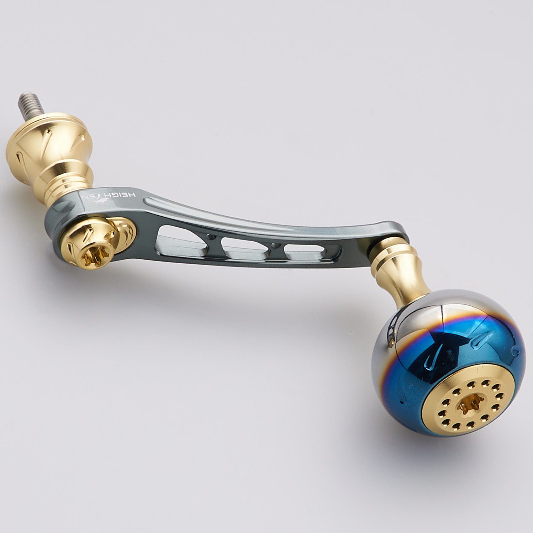 HEIGHTEN 55-60mm可変 リール ハンドル 30mm ハンドルノブ 搭載 ダイワ(DAIWA) シマノ(SHIMANO) 通用 スピニングリール 用 Aurora Series