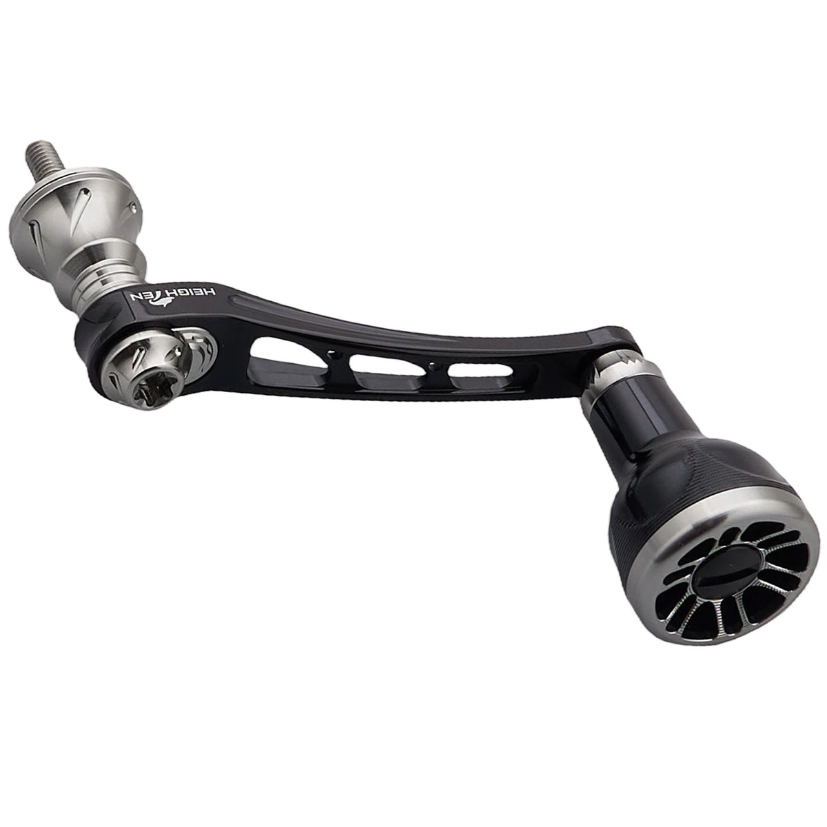 HEIGHTEN 55-60mm可変 リール ハンドル 新型 24.5mm ハンドルノブ 搭載 Black Series
