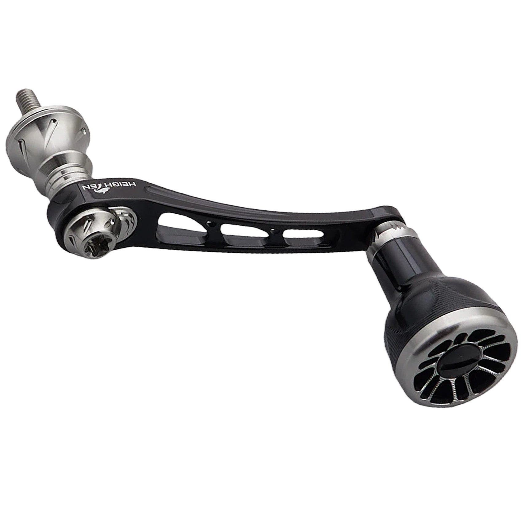 HEIGHTEN 55-60mm可変 リール ハンドル 新型 24.5mm ハンドルノブ 搭載 Black Series
