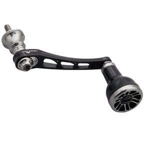 HEIGHTEN 55-60mm可変 リール ハンドル 新型 24.5mm ハンドルノブ 搭載 Black Series
