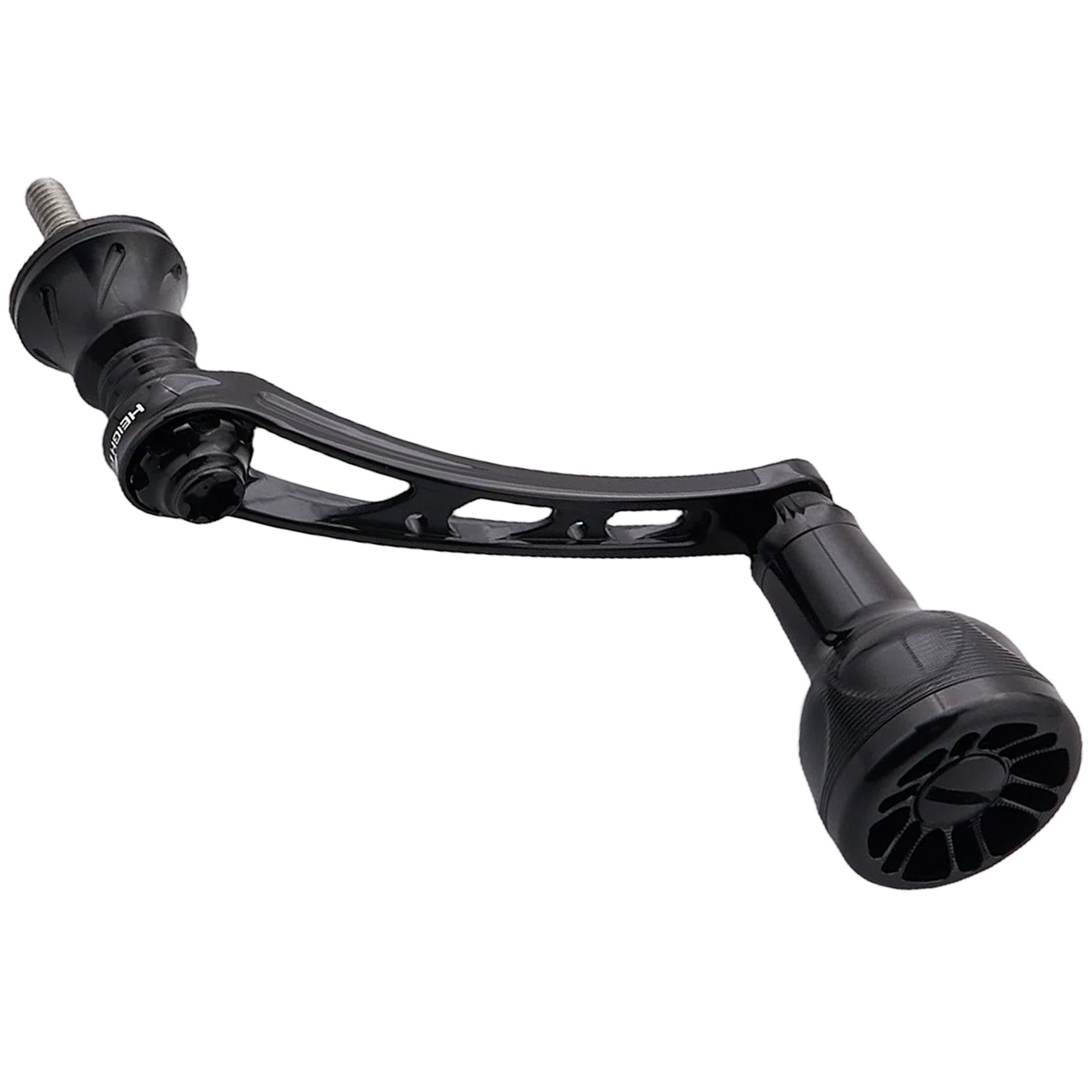 HEIGHTEN 56mm リール ハンドル シマノ(SHIMANO) ダイワ(DAIWA) 通用 スピニングリール 用 Black Series