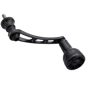 HEIGHTEN 56mm リール ハンドル シマノ(SHIMANO) ダイワ(DAIWA) 通用 スピニングリール 用 Black Series