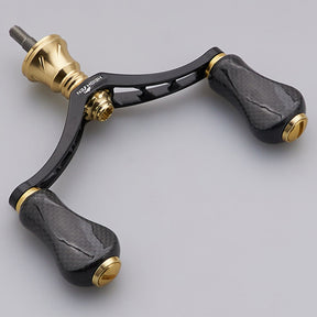 HEIGHTEN 80mm リール ハンドル 20mm カーボン ノブ 搭載 シマノ ダイワ 通用 スピニングリール用 Gourd Series