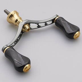 HEIGHTEN 80mm リール ハンドル 20mm カーボン ノブ 搭載 シマノ ダイワ 通用 スピニングリール用 Gourd Series