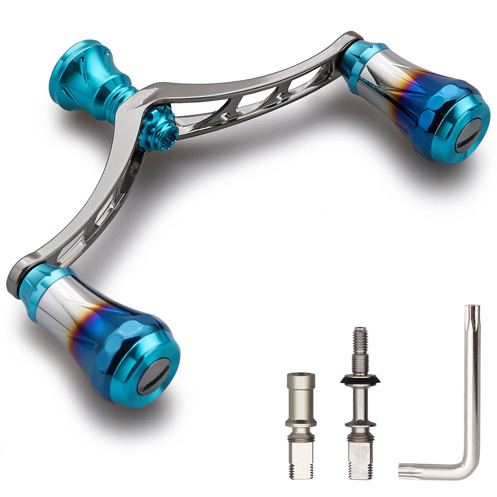 HEIGHTEN V4.0 80/98mm リール ハンドル 航空アルミ製 シマノ ダイワ 通用 スピニングリール 用 Arch Aurora