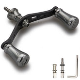 HEIGHTEN 90mm リール ハンドル シマノ ダイワ 通用 1.5K炭素布 カーボンクランクハンドル スピニングリール用