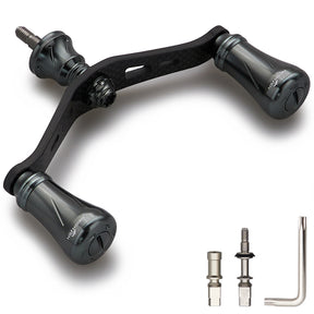 HEIGHTEN 90mm リール ハンドル シマノ ダイワ 通用 1.5K炭素布 カーボンクランクハンドル スピニングリール用