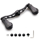 HEIGHTEN 90mm リール ハンドル 20mm カーボンノブ搭載 シマノ(SHIMANO) ダイワ(DAIWA) アブ(Abu) 通用 ベイトリール 用 Arch Gourd Series