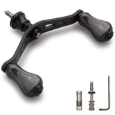 HEIGHTEN 90mm リール ハンドル 20mm カーボン ノブ 搭載 シマノ ダイワ 通用 1.5K カーボン製 ハンドル スピニングリール用 Gourd Series