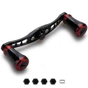 HEIGHTEN 92/95mm リール ハンドル 19mm ノブ搭載 シマノ(SHIMANO) ダイワ(DAIWA) アブ(Abu) 通用 ベイトリール 用 Wing Pillar Series