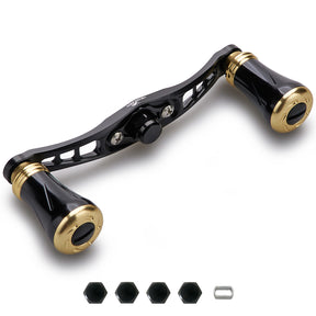 HEIGHTEN 92/95mm リール ハンドル 19mm ノブ搭載 シマノ(SHIMANO) ダイワ(DAIWA) アブ(Abu) 通用 ベイトリール 用 Wing Pillar Series