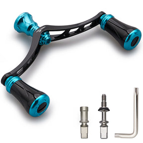 HEIGHTEN 98mm リール ハンドル 19mm ノブ 搭載 シマノ ダイワ 通用 スピニングリール用 New Pillar Series