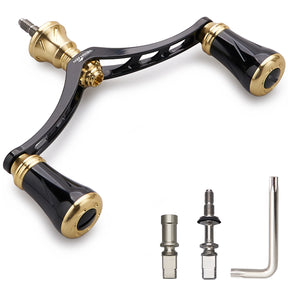 HEIGHTEN 98mm リール ハンドル 19mm ノブ 搭載 シマノ ダイワ 通用 スピニングリール用 New Pillar Series