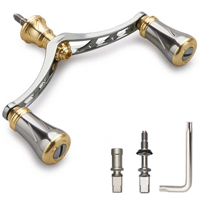 HEIGHTEN 98mm リール ハンドル 19mm ノブ 搭載 シマノ ダイワ 通用 スピニングリール用 New Pillar Series