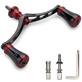HEIGHTEN 98mm リール ハンドル 19mm ノブ 搭載 シマノ ダイワ 通用 スピニングリール用 New Pillar Series